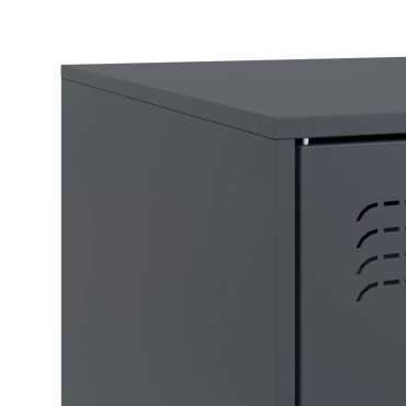 vidaXL Έπιπλα Τηλεόρασης 2 τεμ. Ανθρακί 67x39x44cm από Χάλυβα