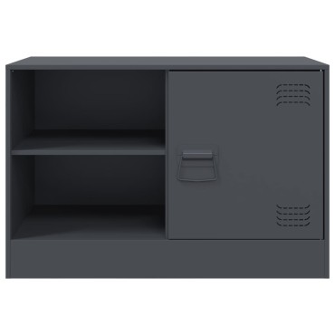 vidaXL Έπιπλα Τηλεόρασης 2 τεμ. Ανθρακί 67x39x44cm από Χάλυβα