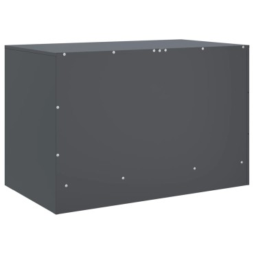 vidaXL Έπιπλα Τηλεόρασης 2 τεμ. Ανθρακί 67x39x44cm από Χάλυβα