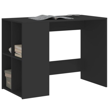 vidaXL Γραφείο Μαύρο 102x50x75cm από Επεξεργασμένο Ξύλο 1 τεμ.