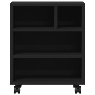 vidaXL Βάση Εκτυπωτή με Ρόδες Μαύρο 41 x 32 x 48 εκ.