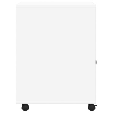 vidaXL Βάση Εκτυπωτή με Ρόδες Λευκή 60x50x67 εκ.