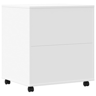 vidaXL Βάση Εκτυπωτή με Ρόδες Λευκή 60x50x67 εκ.