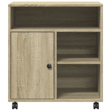 vidaXL Βάση Εκτυπωτή με Ρόδες Sonoma Δρυς 60x50x67 εκ.