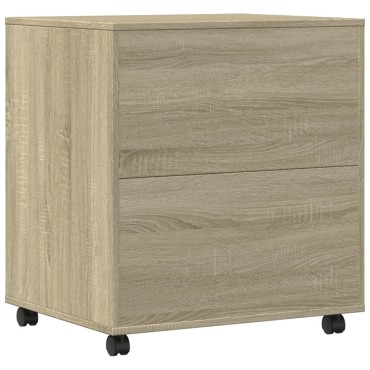 vidaXL Βάση Εκτυπωτή με Ρόδες Sonoma Δρυς 60x50x67 εκ.