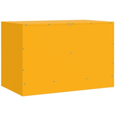 vidaXL Έπιπλο Τηλεόρασης Μουσταρδί Κίτρινο 67x39x44cm από Ατσάλι