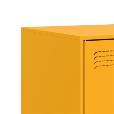 vidaXL Έπιπλο Τηλεόρασης Μουσταρδί Κίτρινο 67x39x44cm από Ατσάλι