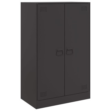 vidaXL Ντουλάπι Μαύρο 67x39x107cm από Ατσάλι 1 τεμ.