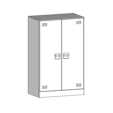 vidaXL Ντουλάπι Μαύρο 67x39x107cm από Ατσάλι 1 τεμ.