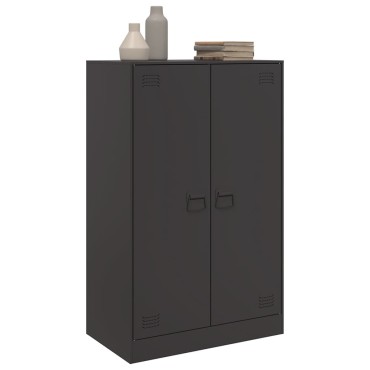 vidaXL Ντουλάπι Μαύρο 67x39x107cm από Ατσάλι 1 τεμ.