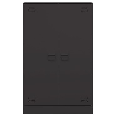 vidaXL Ντουλάπι Μαύρο 67x39x107cm από Ατσάλι 1 τεμ.