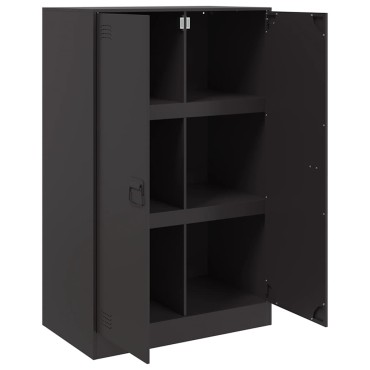 vidaXL Ντουλάπι Μαύρο 67x39x107cm από Ατσάλι 1 τεμ.
