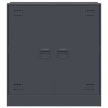 vidaXL Μπουφές Ανθρακί 67x39x73cm από Ατσάλι 1 τεμ.