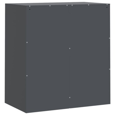 vidaXL Μπουφές Ανθρακί 67x39x73cm από Ατσάλι 1 τεμ.