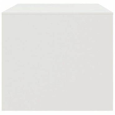 vidaXL Τραπεζάκι Σαλονιού Λευκό 67x50x44cm από Ατσάλι 1 τεμ.