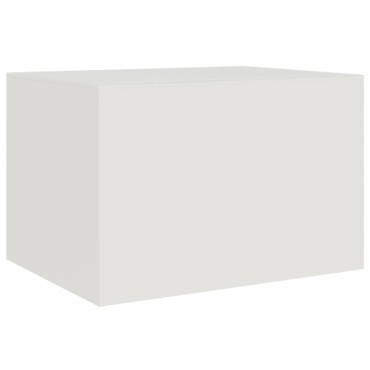 vidaXL Τραπεζάκι Σαλονιού Λευκό 67x50x44cm από Ατσάλι 1 τεμ.