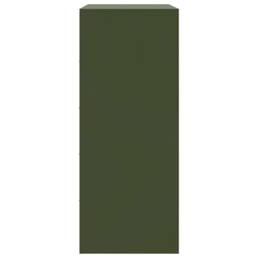 vidaXL Ραφιέρα Πράσινο Λαδί 67x39x95cm από Ατσάλι 1 τεμ.