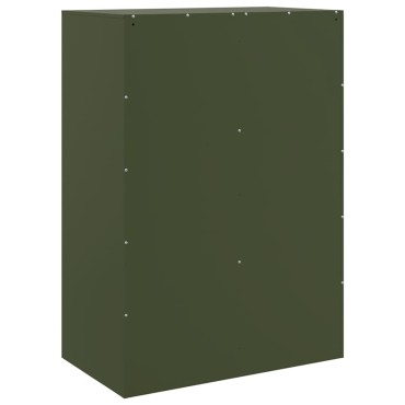 vidaXL Ραφιέρα Πράσινο Λαδί 67x39x95cm από Ατσάλι 1 τεμ.