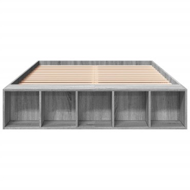 vidaXL Πλαίσιο Κρεβατιού Γκρι Sonoma 120x200 εκ. Επεξεργασμένο Ξύλο