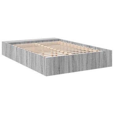 vidaXL Πλαίσιο Κρεβατιού Γκρι Sonoma 120x200 εκ. Επεξεργασμένο Ξύλο