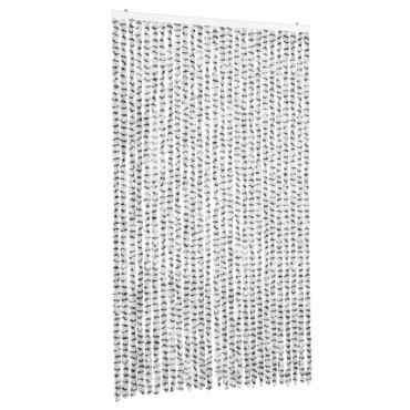 vidaXL Σήτα Εντόμων Ανοιχτό Γκρι / Σκούρο Γκρι 118x220 εκ. από Σενίλ
