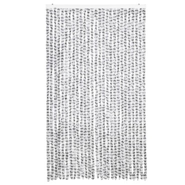vidaXL Σήτα Εντόμων Ανοιχτό Γκρι / Σκούρο Γκρι 118x220 εκ. από Σενίλ