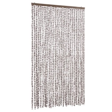 vidaXL Σήτα Εντόμων Taupe / Λευκό 118x220 εκ. από Σενίλ