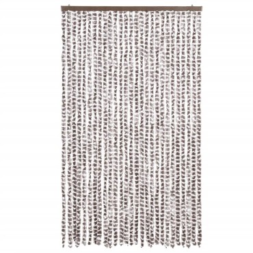 vidaXL Σήτα Εντόμων Taupe / Λευκό 118x220 εκ. από Σενίλ
