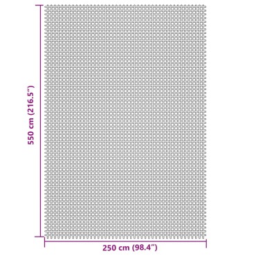 vidaXL Χαλί Σκηνής Κρεμ 5,5x2,5 μ.