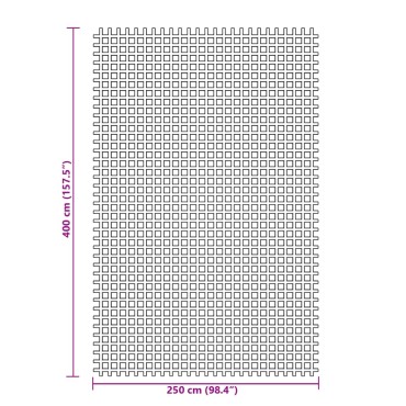 vidaXL Χαλί Σκηνής Μπλε 4x2,5 μ.