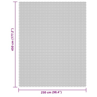 vidaXL Χαλί Σκηνής Ανοιχτό Γκρι 4,5x2,5 μ.
