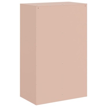 vidaXL Ντουλάπι Ροζ 67x39x107cm από Ατσάλι 1 τεμ.
