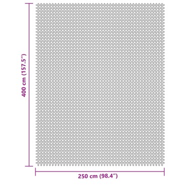 vidaXL Χαλί Σκηνής Κρεμ 4x2,5 μ.