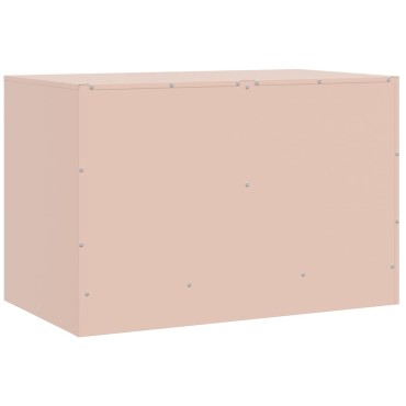 vidaXL Έπιπλα Τηλεόρασης 2 τεμ. Ροζ 67x39x44cm από Χάλυβα