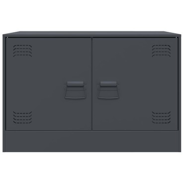 vidaXL Έπιπλα Τηλεόρασης 2 τεμ. Ανθρακί 67x39x44cm από Χάλυβα