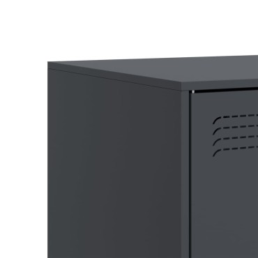 vidaXL Έπιπλα Τηλεόρασης 2 τεμ. Ανθρακί 67x39x44cm από Χάλυβα