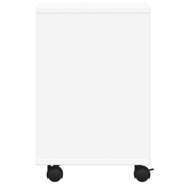 vidaXL Βάση Εκτυπωτή με Ρόδες Λευκή 41x32x48 εκ.