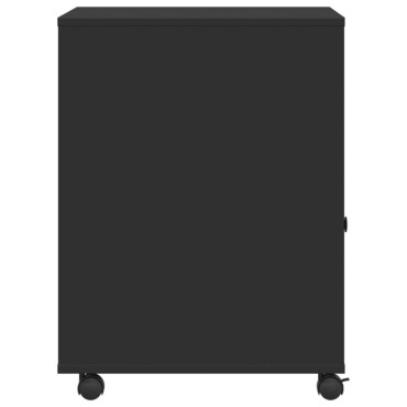 vidaXL Βάση Εκτυπωτή με Ρόδες Μαύρο 60x50x67 εκ.