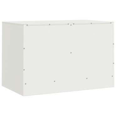 vidaXL Έπιπλο Τηλεόρασης Λευκό 67x39x44cm από Χάλυβα