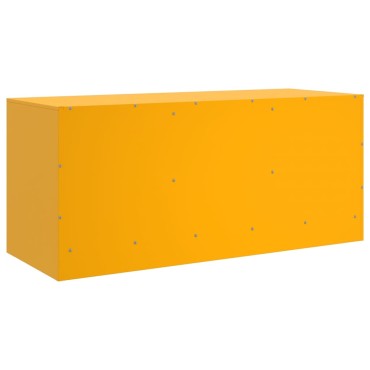 vidaXL Έπιπλο Τηλεόρασης Μουσταρδί Κίτρινο 99x39x44cm από Ατσάλι