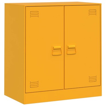 vidaXL Ντουλάπι Μουσταρδί 67x39x73cm από Ατσάλι 1 τεμ.