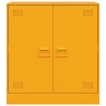vidaXL Ντουλάπι Μουσταρδί 67x39x73cm από Ατσάλι 1 τεμ.