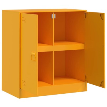 vidaXL Ντουλάπι Μουσταρδί 67x39x73cm από Ατσάλι 1 τεμ.