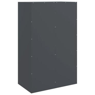vidaXL Μπουφές Ανθρακί 67x39x107cm από Ατσάλι 1 τεμ.