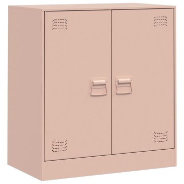 vidaXL Ντουλάπι Ροζ 67x39x73cm από Ατσάλι 1 τεμ.