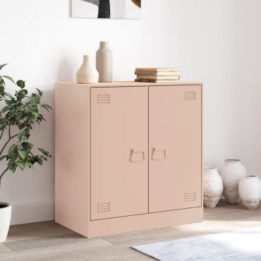 vidaXL Ντουλάπι Ροζ 67x39x73cm από Ατσάλι 1 τεμ.