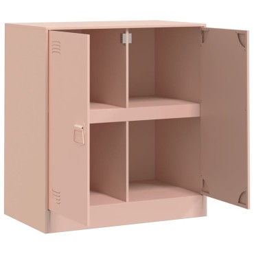 vidaXL Ντουλάπι Ροζ 67x39x73cm από Ατσάλι 1 τεμ.