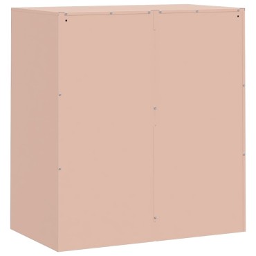vidaXL Ντουλάπι Ροζ 67x39x73cm από Ατσάλι 1 τεμ.