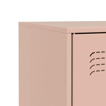 vidaXL Ντουλάπι Ροζ 67x39x73cm από Ατσάλι 1 τεμ.