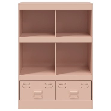 vidaXL Ραφιέρα Ροζ 67x39x95cm από Ατσάλι 1 τεμ.